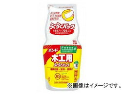 コニシ/KONISHI ボンド 木工用 らくらくパック 1kg ＃40168 入数：6袋 JAN：4901490401680 Easy pack for bond woodworking