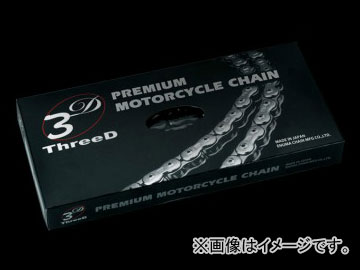 2輪 EK/江沼チヱン ThreeD シールチェーン スーパースポーツ ゴールド 520Z（GP,GP） 110L 継手：MLJ ホンダ ディグリーXL250 FTR250 GB250 クラブマン