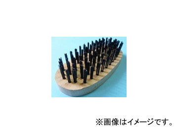 イノウエ商工 木柄 ワイヤーブラシ 小判型 IS-325 Wood pattern wire brush small format