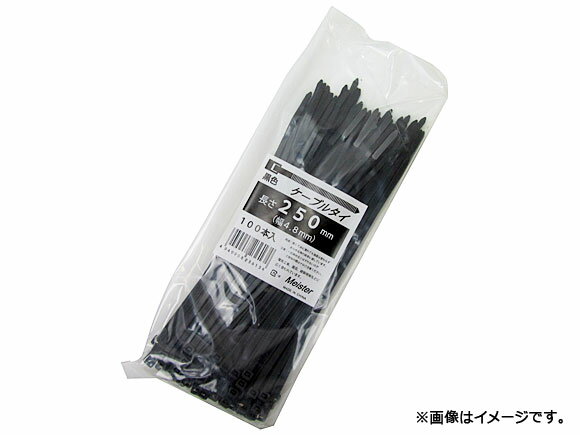ޥ/Meister «Хɡʥ֥륿  Ĺ250mm 4.8mm 100 SK-MS-B250-4.8 JAN4949908236134 Total band cable tie Black length width