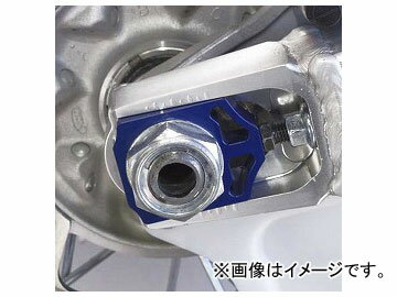 2輪 ワークスコネクション アクスルブロック WC17-010 ブルー ホンダ CRF240X 2005年〜2009年 Axle block