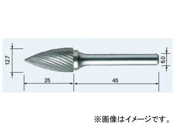 ムラキ メタル・リムーバル マスター超硬バー スパイラルカット CB4C 105S