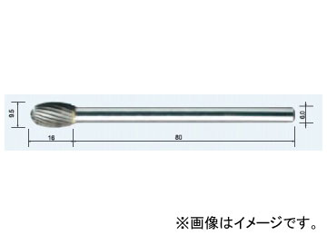 ムラキ メタル・リムーバル マスター超硬バー ロングシャンク スパイラルカット(ステンレス切削用) HD6C 10S 80L