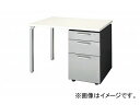 ナイキ/NAIKI リンカー/LINKER ウエイク 片袖テーブル ホワイト WK107B-SVH 1000×700×700mm