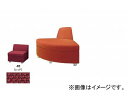ナイキ/NAIKI アームレスチェアー 外30° レッド ZRE42RCH-RE 850×680×590mm