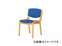 ナイキ/NAIKI 会議用チェアー 高齢者福祉施設用 4本脚タイプ ライトブルー E204-LBL 530×510×790mm