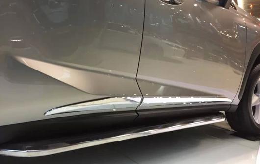 車用メッキパーツ クローム ABS ドア サイド シル バー レクサス NX 200 300h 200t 2015 2016 2017 AL-AA-2792 AL Car plating parts