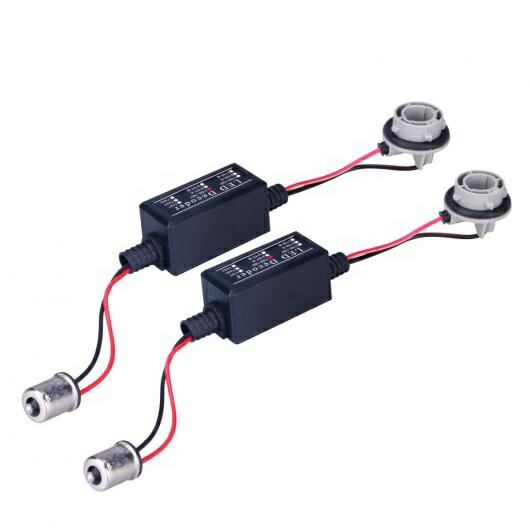 キャンセラー 2ピース 1156 BA15S P21W CAN-BUS エラーフリー抵抗 LED デコーダ ノーモアOBC ワーニン..