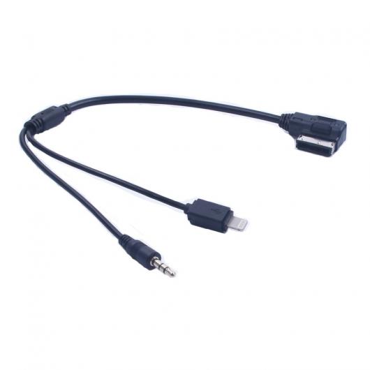 車用ケーブル AUX ミニ USB AMI プラグ オーディオ インターフェース ケーブル アダプタ メルセデ ベンツ 電話 5 5 S 6プラス7 AL-AA-6629 AL Car cable