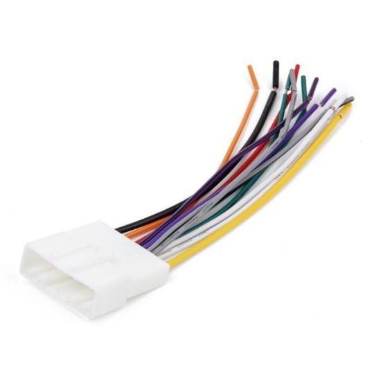 車用ケーブル 1セット カーラジオ リバース パーキング ケーブル アダプタ アンテナハーネスワイヤー 日産 デュアリス 1set 3pcs cable AL-AA-7327 AL Car