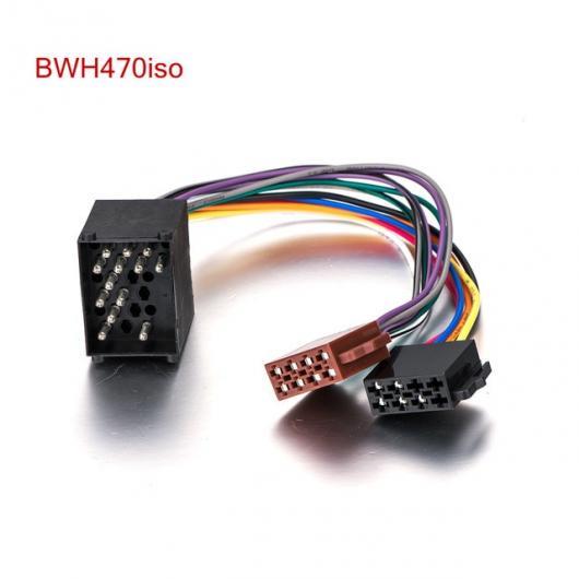 車用ケーブル オーディオ ステレオ ISO 標準配線ハーネス BMW 3 5 7 8 シリーズ E46 E39 ミニ カー CD ラジオコネクタワイヤーアダプタープラグ ケーブル BWH470iso AL-AA-7058 AL Car cable