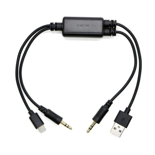 車用ケーブル 3.5mm オーディオ ジャック USB AUX 入力 アダプタ ケーブル BMW ミニクーパー iPhone 5 5s 5C 6 6s 6 Plus 7 8 X XS XR AL-AA-7035 AL Car cable
