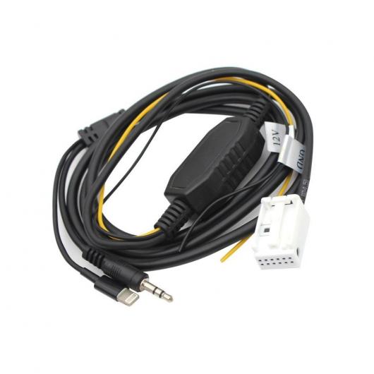 ԗpP[u J[ AUX WbN 12s vO I[fBI P[u A_v^ BMW E60 E63 E64 E66 E81 E82 E70 E90 iPhone 5 6 6s for iphone 5 6 AL-AA-7066 AL Car cable