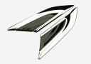 車用メッキパーツ ABS クローム 2ピース ロット ボディ ステッカーリーフプレートサイドトリムホンダシビック 2016 2017 2018 AL-AA-7566 AL Car plating parts