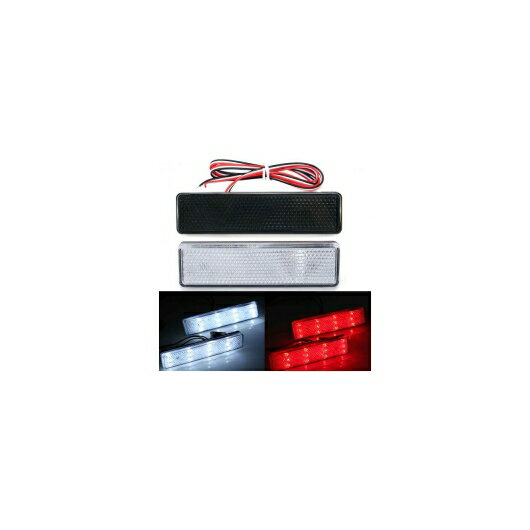 LED リア バンパー リフレクター シグナル テール ストップ ブレーキ ライト フォグ ランプ MOVANO VIVARO ルノー マスター TRAFIC 日産 プリマスター 選べる2カラー ブラック・クリア AL-BB-0393 AL Car light