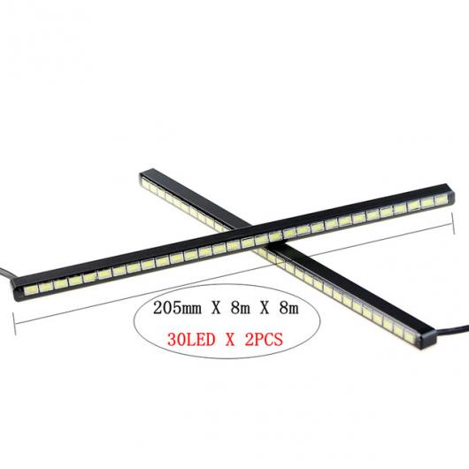 2ピース フォグランプ SMD デイタイム ランニングライト LED ストリップデイライト自動 DRL フォグ 光源 12V BD 30 LED DRL SMD 5630 Blue AL-BB-1105 AL Car light