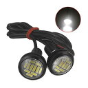 2個イーグルアイ LED 4014 12SMD 23mm DRL 日中走行用 WATERPPROOF 軽 ランプ ライト シグナル バルブ White light AL-BB-1614 AL Car plating parts