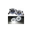 ۥ ĥ 2013 ~ 2015 4000LM LED Х H11 ե饤 + 󥸥륢 ǥ˥󥰥饤 DRL 12V ե White Lens Angel Eye AL-BB-1579 AL Car plating parts