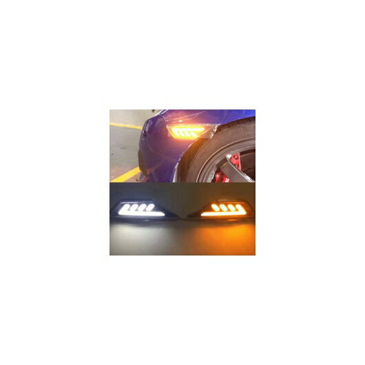 2個シビック 2016 2017 2018 サイドマーカーライトサイドフェンダーウインカーランプ シグナル ランプ日中走行 ライト DRL ホワイト White and Yellow AL-BB-1343 AL Car plating parts