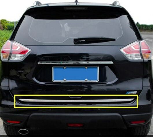日産 X-trail ドアステッカーステンレス製 テールドアトリム エクストレイル T32 2014 2015 2016 2017 2018 AL-BB-1815 AL Car plating parts