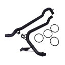 ウォーター&エンジンヒーター入口ホースクーラントパイプ O リング BMW E46 E83 X3 X5 Z3 Z4 320i 323i 325i Hose with 4 O-rings AL-CC-2883 AL Car parts(2)