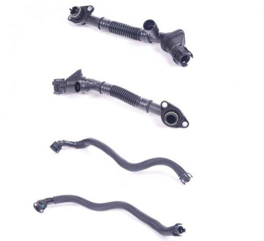 1セット 左＆右 テーククランクケースブリーザー バルブ＆ホース BMW F10 F01 X5 E70 E71 550i 650i 11157575640 11157646086 AL-CC-5952 AL Car parts(2)