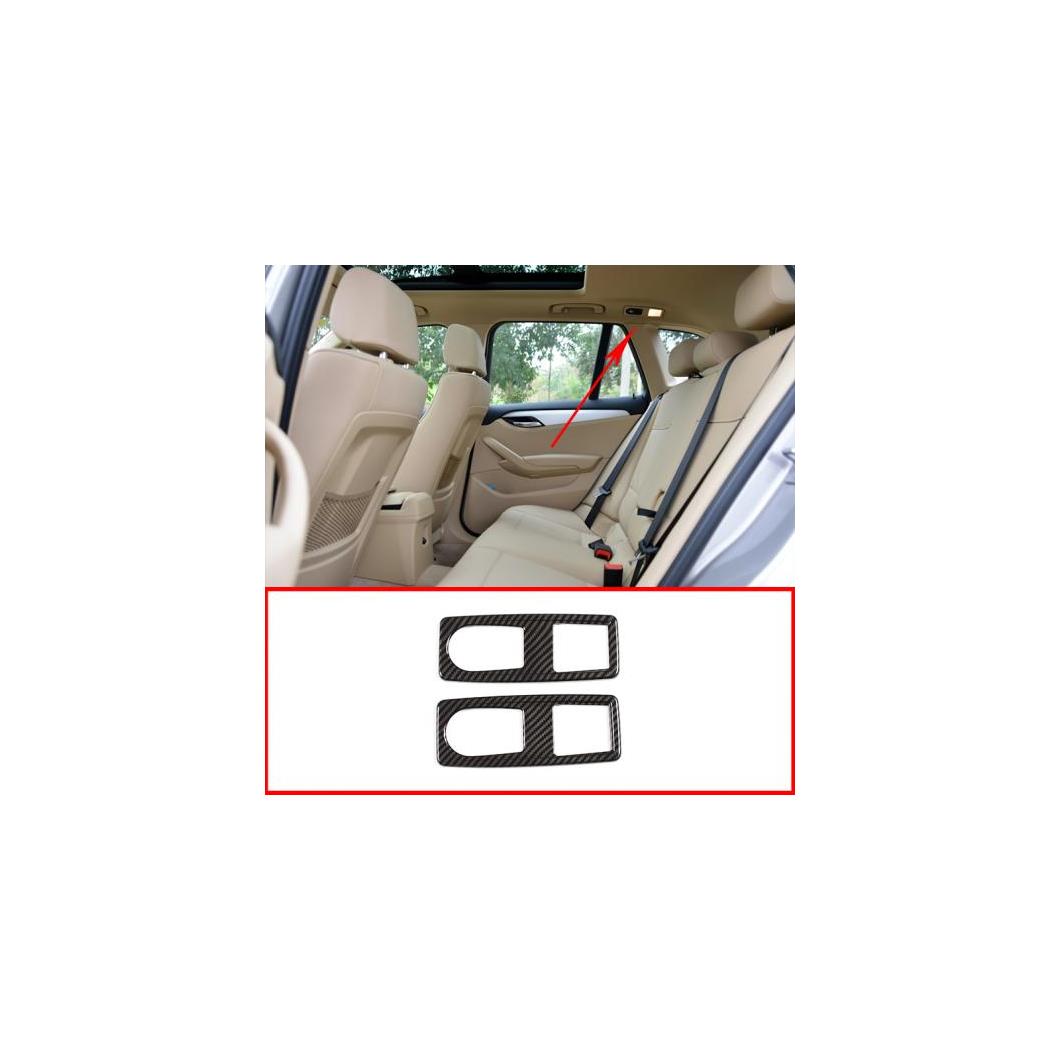 BMW X1 E84 2011-2015 カーボンファイバー シルバースタイル ABS 後列 読書灯 フレーム 選べる2バリエーション Carbon Fiber・Silver AL-DD-4124 AL Interior parts for cars