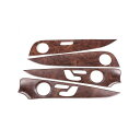 4個 ローズ木目 ABS インテリアドア 装飾 パネル メルセデスベンツ E クラス W213 E200 E300 2016-2017 Rose Wood Gr...