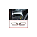 4ピース 木目 ABS プラスチック サイド エアコン ベント トリム BMW X1 F48 X2 F47 2016-2019 ACCESSSORIES AL-DD-4716 AL Interior parts for cars(2)