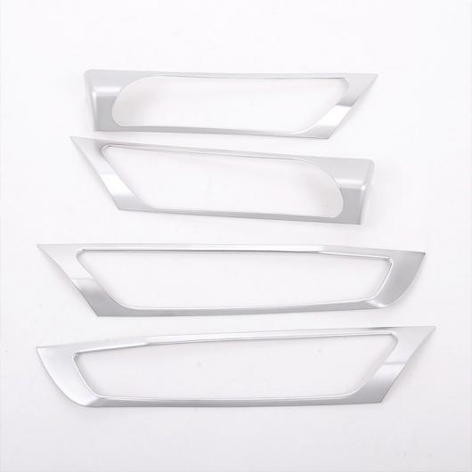 4ピース マットシルバー BMW X3 F25 2014-2017 ABS プラスチック 内装ドアハンドルフレームトリム シルバー AL-DD-5921 AL Interior parts for cars