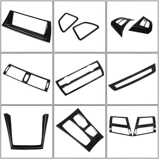 光沢 ブラック ABS インテリアステアリングホイール 装飾 ストリップトリムステッカー BMW X5 X6 E70 E71 2008 -2013 選べる2バリエーション 3・9 AL-DD-6633 AL Interior parts for cars