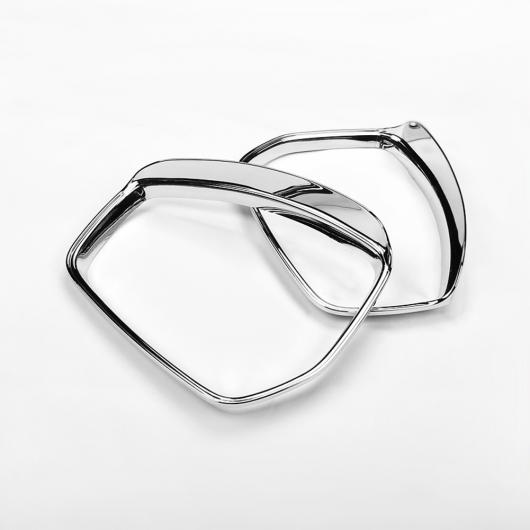 ジャガー E-Pace Eペース F-Pace Fペース X761 2016-2019 バックミラー レイン アイブロー 防 ウェザー シールドシェード カバー Bright Silver AL-DD-6687 AL Car plating parts