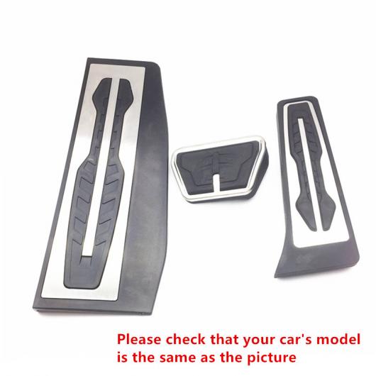 BMW 3 シリーズ 2013-18 スロットルブレーキペダル カバー トリムステンレス スチール ペダル インテリア 3 pieces AL-DD-7040 AL Interior parts for cars