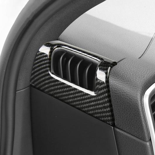 前面 両方 サイド エアコン フレーム デカールステッカー ポルシェ カイエン 2018-19 インテリア 選べる2バリエーション Silver・Carbon Fiber Black AL-DD-7541 AL Interior parts for cars