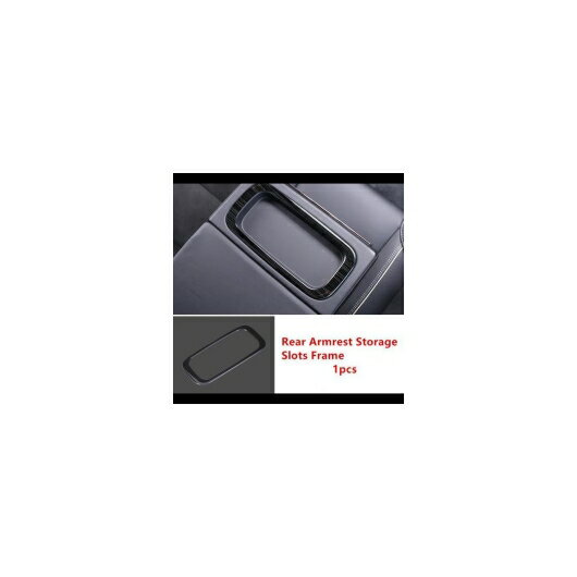 アームレスト収納スロットフレーム 装飾 カバー トリム ボルボ XC60 2018 ステンレススチール デカール 1 Piece AL-DD-7057 AL Interior parts for cars 1