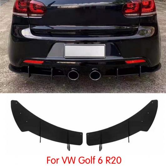 車部品 リア リップ ディフューザー トリム カバー 適用: フォルクスワーゲン VW ゴルフ 6 VII MK6 GTI R20 2010-2013 ABS フィン シャーク スタイル バンパー プロテクター VW ゴルフ 6 R20 AL-DD-8859 AL Car parts