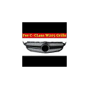 車用外装パーツ 適用: メルセデスベンツ W205 グリッド グリル 2 フィン ABS 光沢ブラック Cクラス C180 C200 C250 C63 フロント グリル 2015-2018 タイプ001 AL-EE-1080 AL Exterior parts for cars