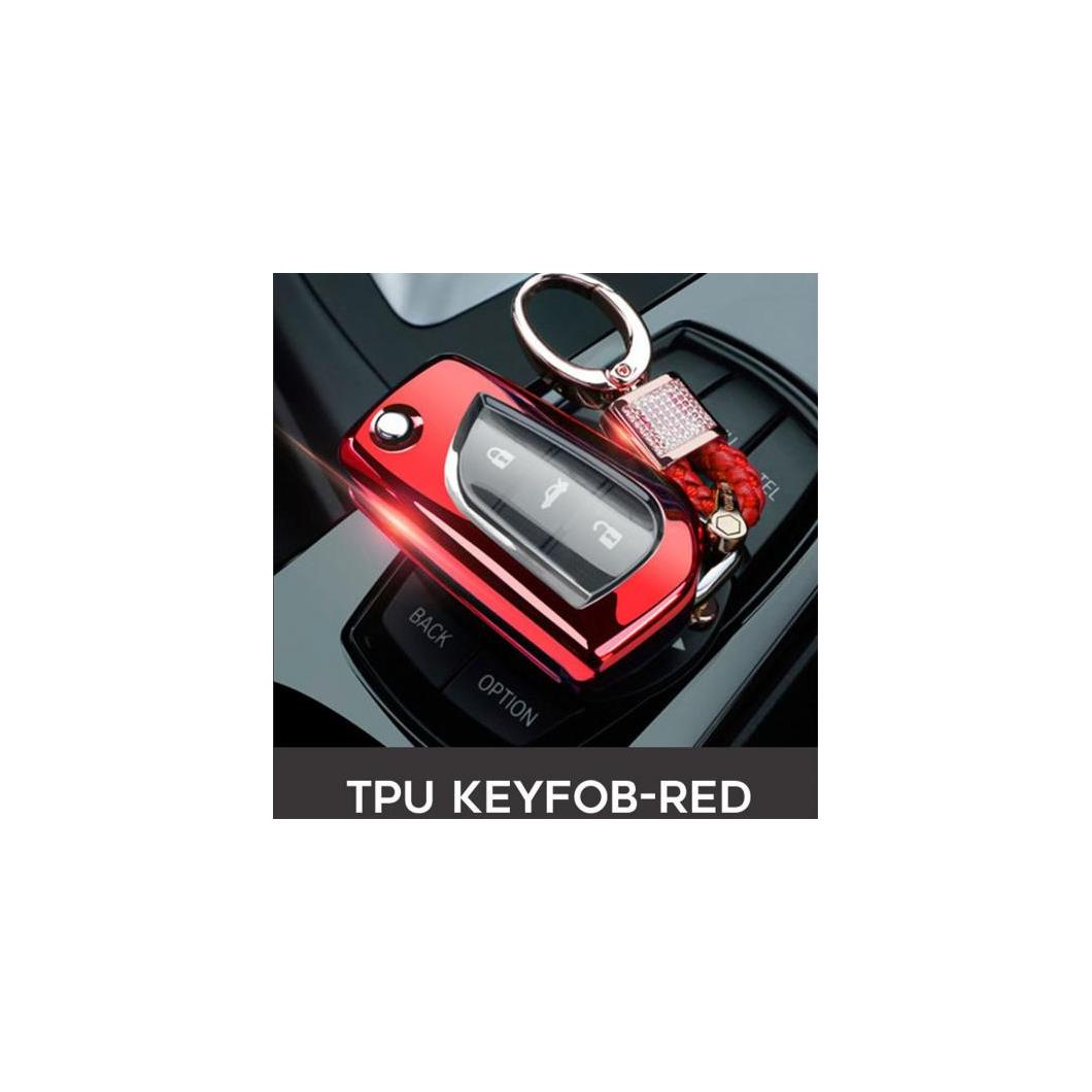 2/3ボタン TPU キーケース 適用: トヨタ オーリス RAV4 2018 プリウス カムリ カローラ アベンシス ヴァーソ ヤリス アイ キー ポーチ タイプ002・タイプ003 AL-EE-3252 AL Car parts