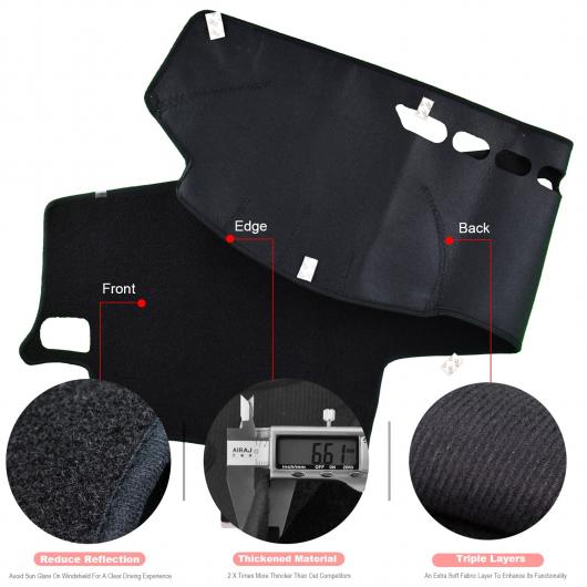 適用: トヨタ ランド クルーザー プラド 2003-2006 2007-2009 ダッシュ マット ダッシュボード カバー ダッシュマット 防汚 パッド カーペット AL-EE-5529 AL Interior parts for cars