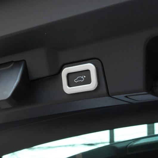 AL 適用: ジャガー XF 2016 2017 2018 トランク ドア エレクトリック テールゲート ボタン ノブ スイッチ 装飾 フレーム ステッカー カバー トリム シルバー スタイル 2 AL-EE-6810