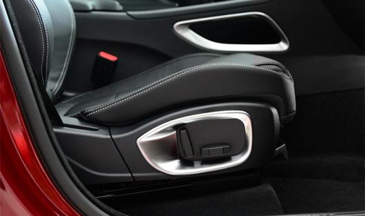 適用: ジャガー XF 2016 2017 2018 シート アジャスター ボタン 装飾 スパンコール フレーム トリム スタイル 1 シルバー 1～スタイル 3 AL-EE-6808 AL Exterior parts for cars