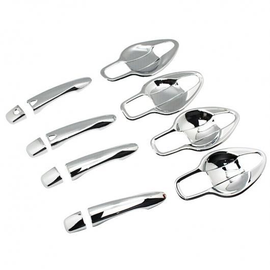 適用: 日産 キャシュカイ J11 2014 2015 2016 2017 スマート/なしキーホール ドア ハンドル ボウル カバー エクステリア トリム 保護 A AL-EE-7371 AL Exterior parts for cars