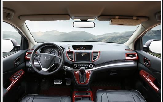 適用: ホンダ CRV CR-V 2012-2016 ABS 木目調 ダッシュ カバー ギア パネル トリム キット フル セット 装飾 スタイル 1・スタイル 4 AL-EE-7109 AL Exterior parts for cars