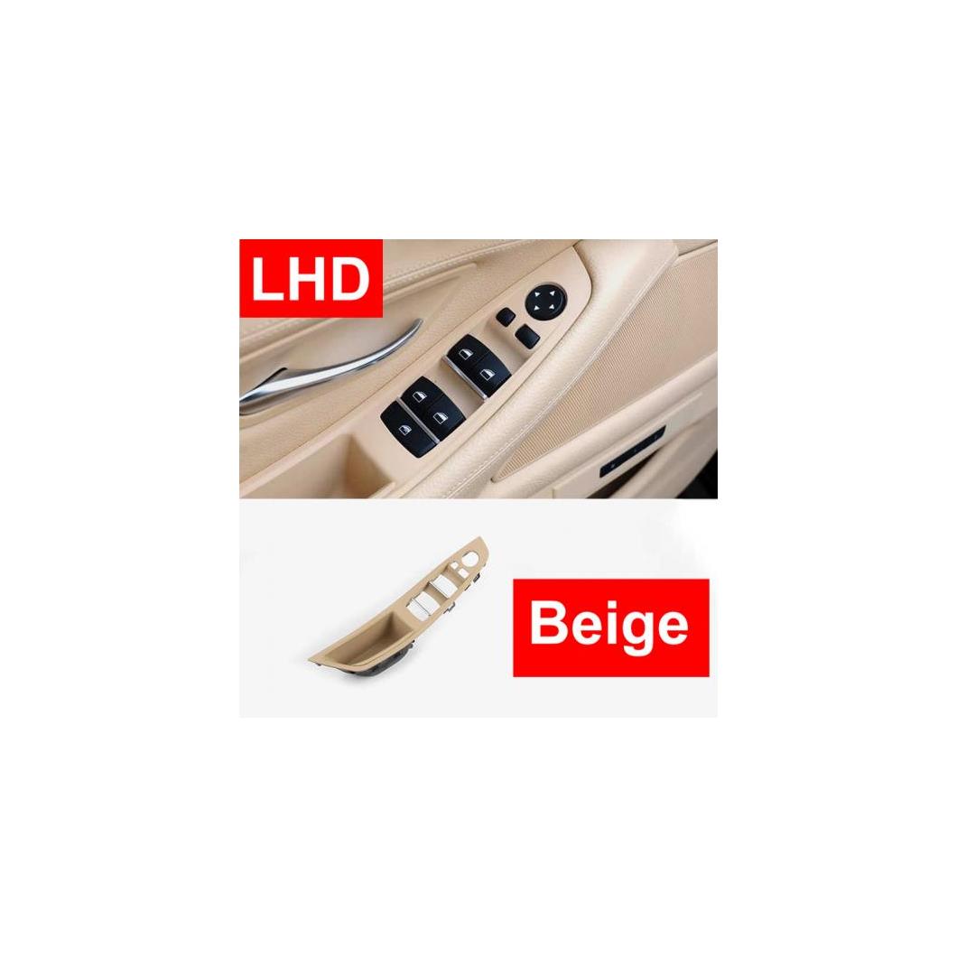 ベージュ LHD 適用: BMW 5シリーズ F10 F11 F18 インナー ハンドル インテリア ドア アームレスト パネル 運転席 シートボタン スイッチ フレーム ストレージ ボックス レッド ワイン～ブラック AL-EE-9036 AL Interior parts for cars