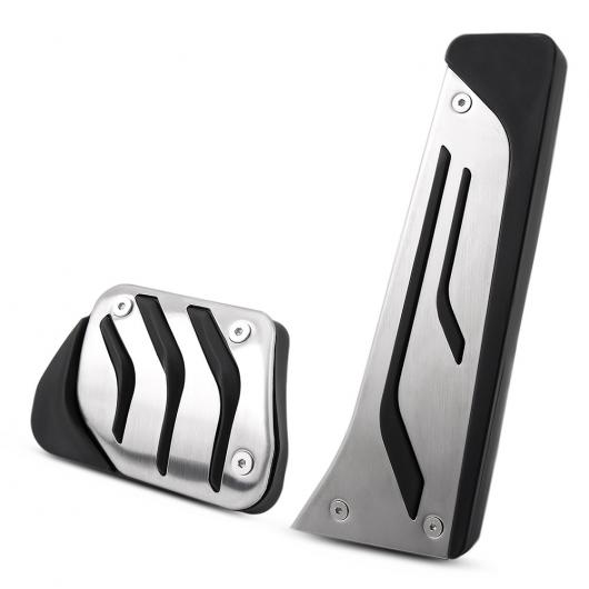 ステンレス スチール ペダル パッド カバー MT AT 適用: BMW X3 X4 X5 X6 1/2/3/5/6/7シリーズ F30 F35 F34 F31 320 328 335 AT 2ピース AL-EE-9163 AL Interior parts for cars