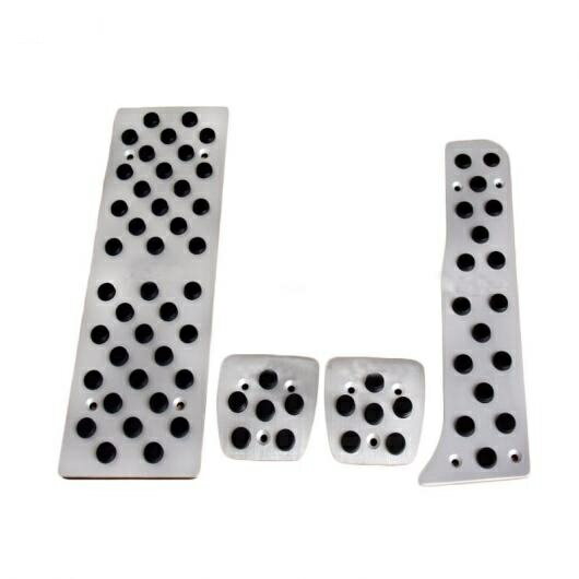 適用: アウディ Q3/TT/A3 Sライン MT ペダル アクセル ブレーキ フットレスト パッド アルミニウム 4ピ..