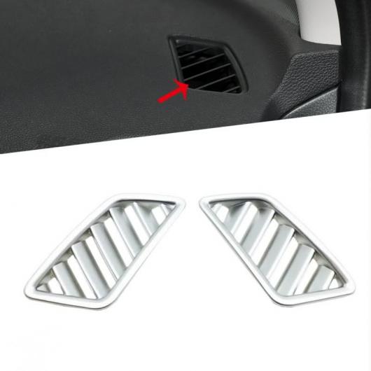 2ピース ABS エアコン ノブ スイッチ カバー ダッシュボード ナビゲーション GPS マルチメディア パネル 適用: 三菱 エクリプス クロス 2018 2ピース AL-FF-1303 AL Interior parts for cars