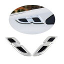 2ピース 適用: トヨタ RAV4 2016 2017 ボディ ステッカー リーフ プレート サイド トリム ABS クローム AL-FF-1297 AL Exterior parts for cars