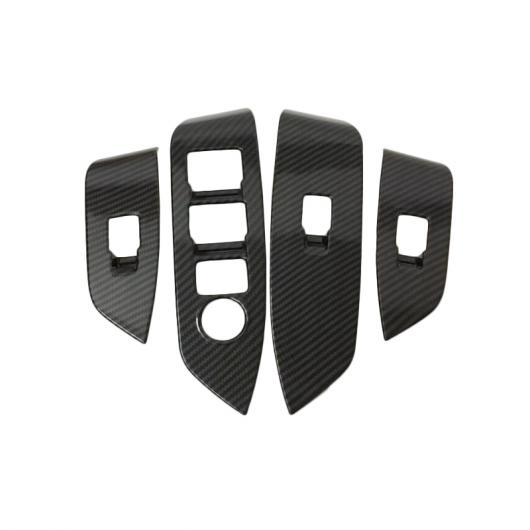 4ピース ABS マット インテリア インナー ドア ウインドウ リフト ボタン スイッチ パネル カバー トリム 適用: マツダ CX5 CX 5 CX-5 2017 2018 タイプ002 AL-FF-1402 AL Interior parts for cars