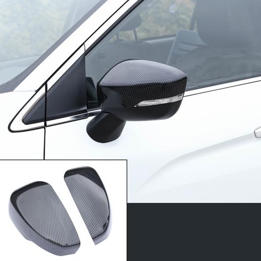 適用: 三菱 エクリプス クロス バックミラー カバー プロテクター インテリア アクセサリー モールディング 2018 カーボンファイバー ブラック AL-FF-4113 AL Interior parts for cars